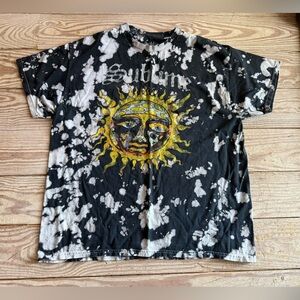 Sublime Black and White Tie-Dye Men's Shirt size xl